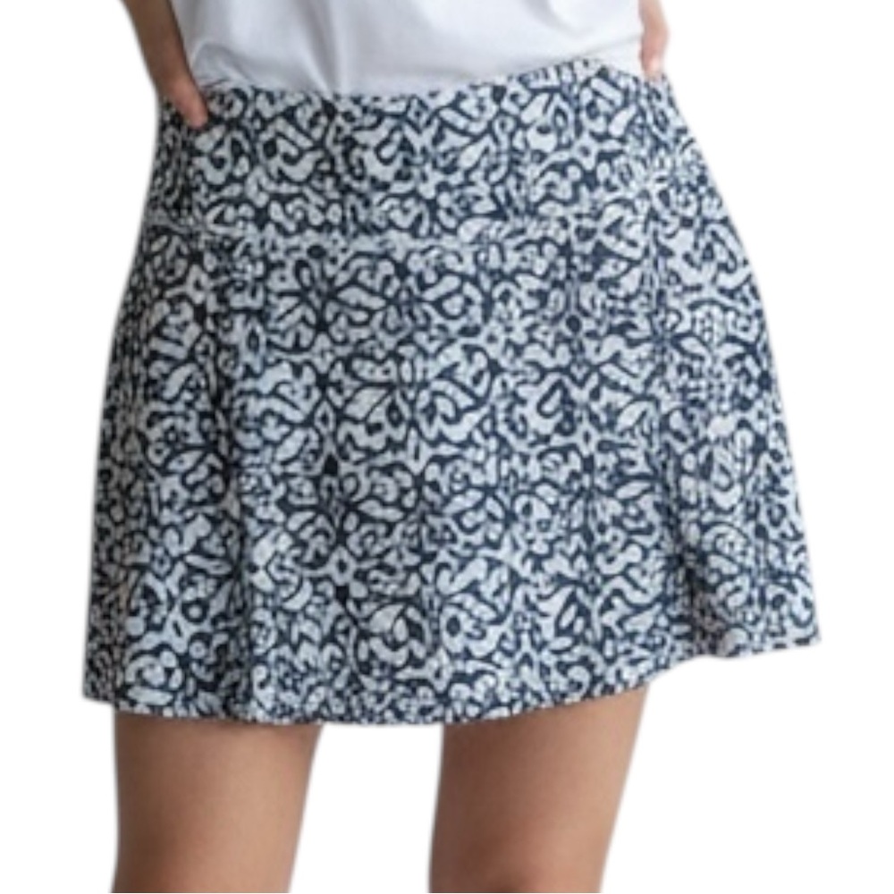 X by GOTTEX Skort Navy White Geometric Size Size XL -- Tennis/Golf/Pickleball